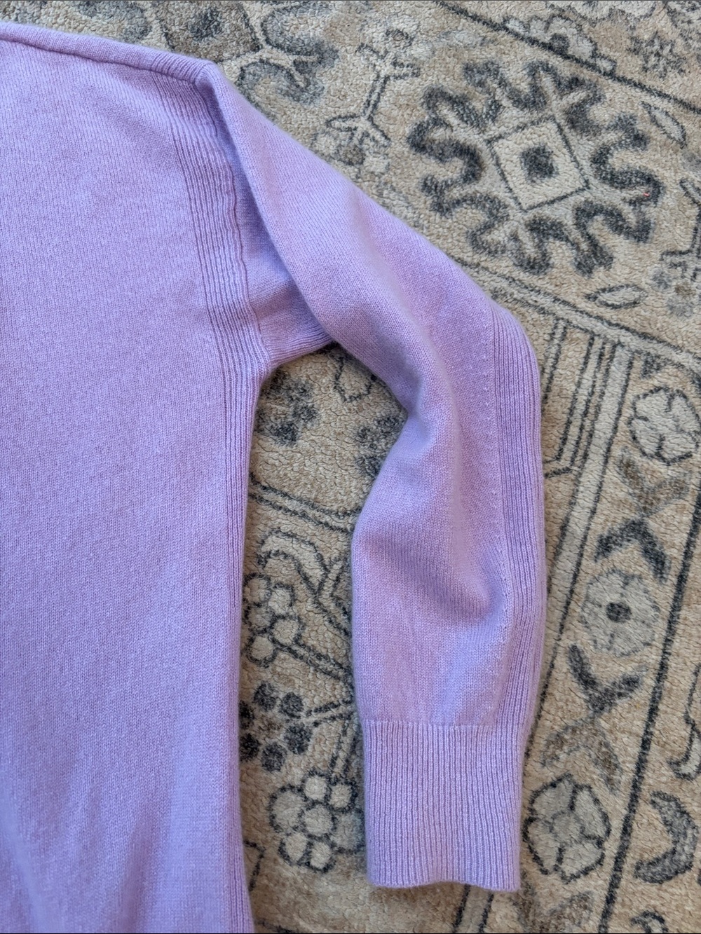 Madewell Cashmere Crewneck Sweater in Lavender - Picture 3 of 6